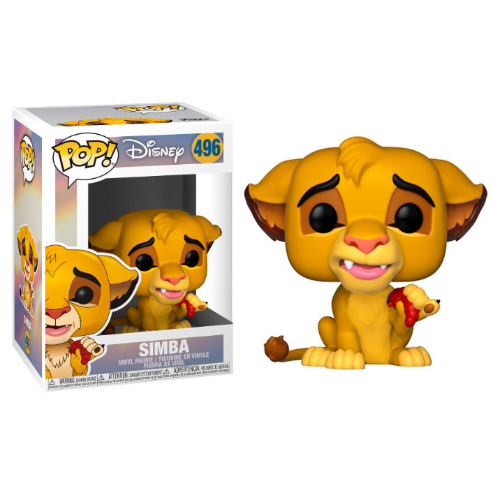Figurine Funko POP Simba du Roi Lion en vinyle de 9cm dans boîte vitrine