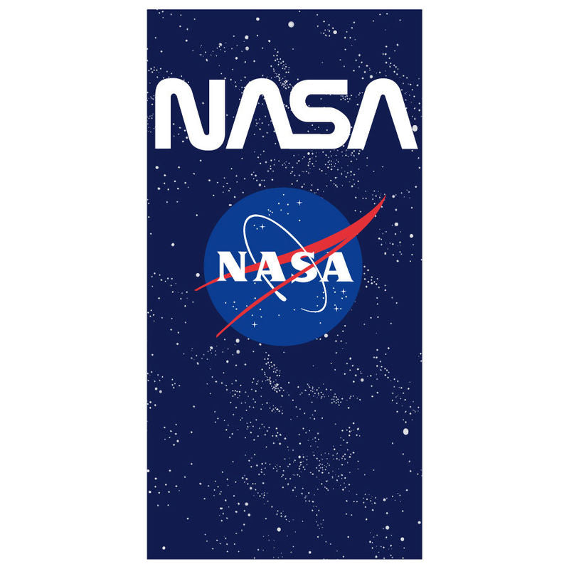 Serviette de plage microfibre Creageek Multivers avec design NASA, dimensions 70x140cm, couleur et texture visibles.