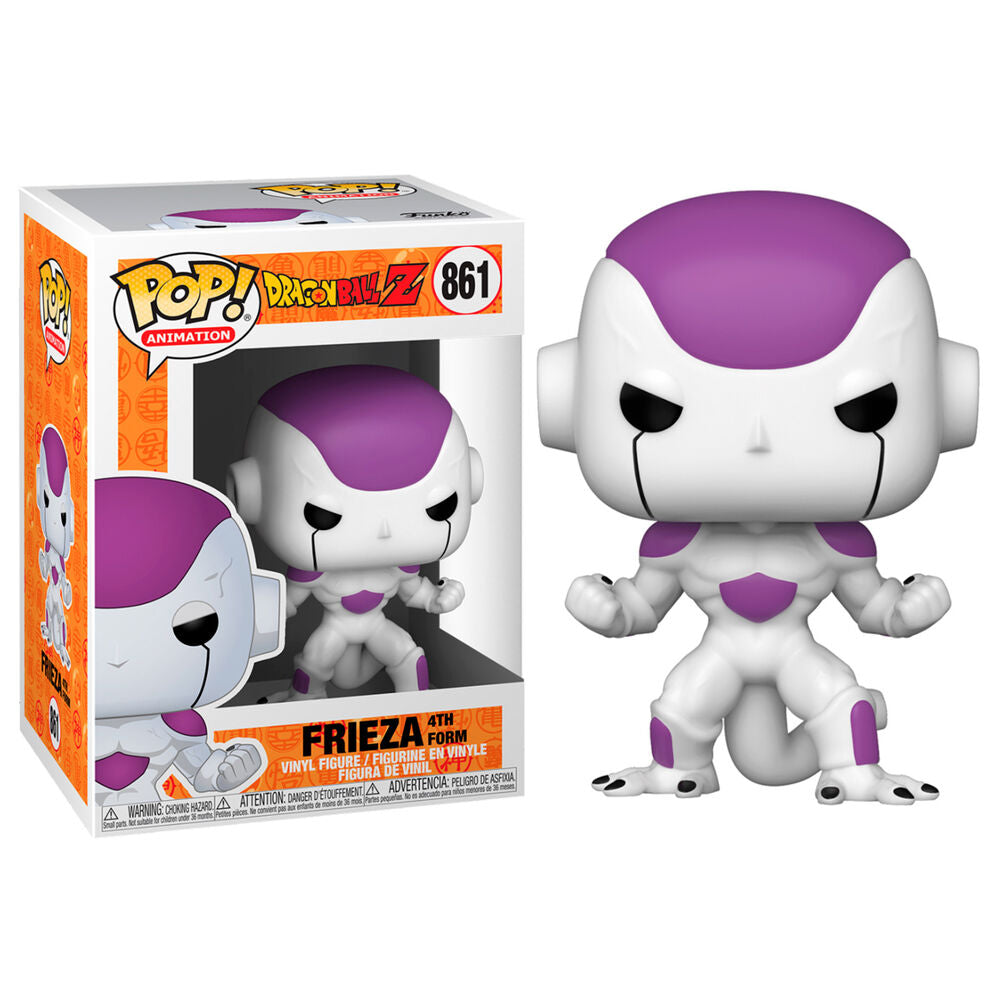 Figurine Funko POP Dragon Ball Z Frieza en forme finale, vue de face avec détails précis et couleurs vives