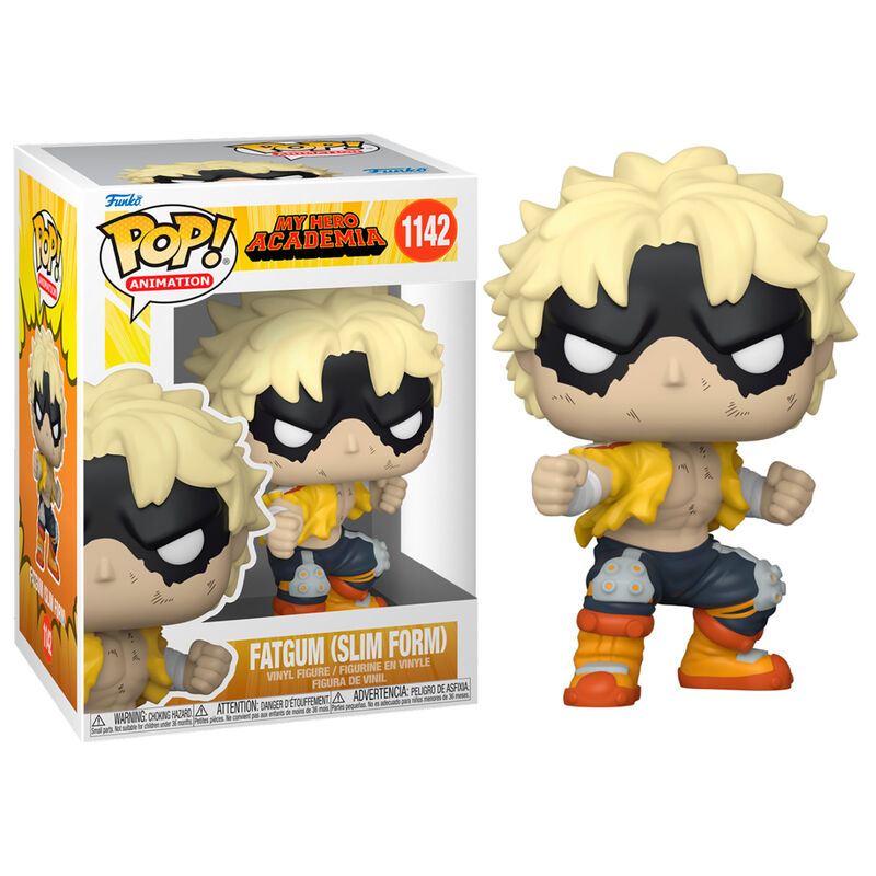 Figurine Funko POP FatGum de My Hero Academia vue de face avec détails précis et couleurs vives