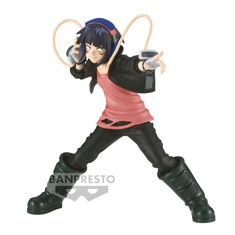Figurine Kyoka Jiro de My Hero Academia en position dynamique, vue de face, haute précision des détails.