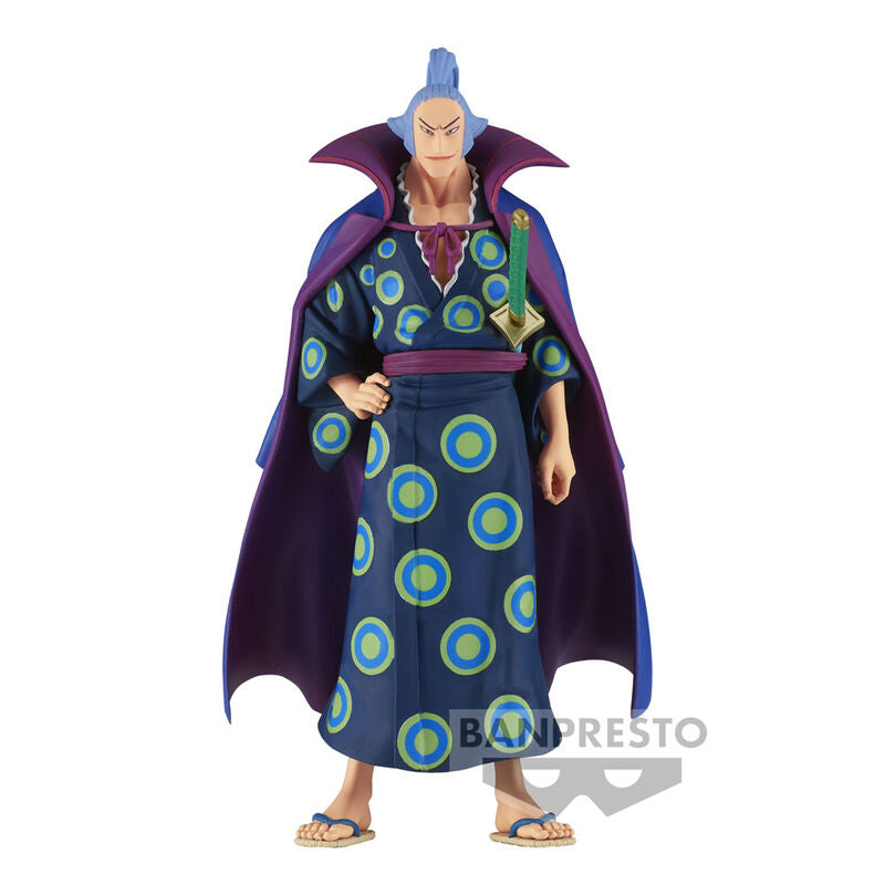 Figurine Denjiro One Piece DXF The Grandline Men Extra vue de face avec détails précis