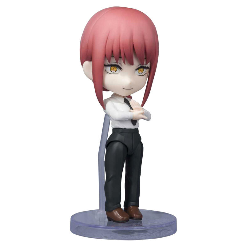 Figurine Makima Chainsaw Man Figuarts Mini 9cm en pose dynamique avec accessoires