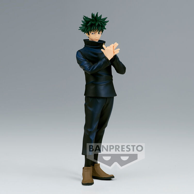 Figurine Megumi Fushiguro de Jujutsu Kaisen vue de face avec détails précis et couleurs vives