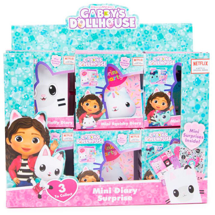Mini journal Gabbys Doll House DREAMWORKS Animation vue de face avec couverture colorée et motifs détaillés