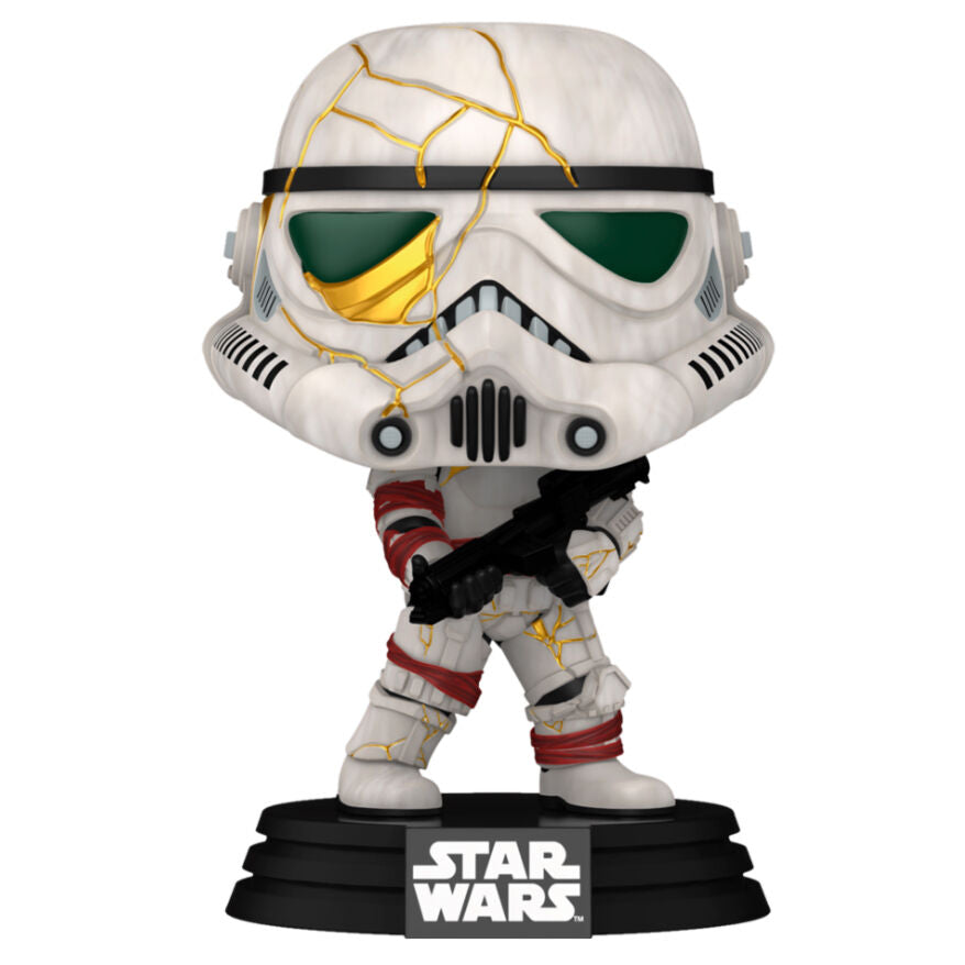 Figurine Funko POP Ahsoka de Star Wars en vinyle, 9 cm, présentée dans sa boîte vitrine transparente