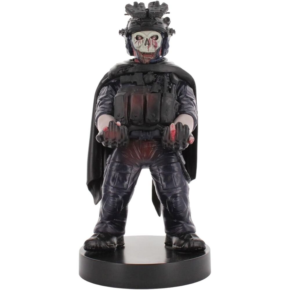 Support Cable Guy Call of Duty Zombie Ghost 21cm tenant une manette de jeu et un smartphone, design gamer EXQUISITE GAMING.