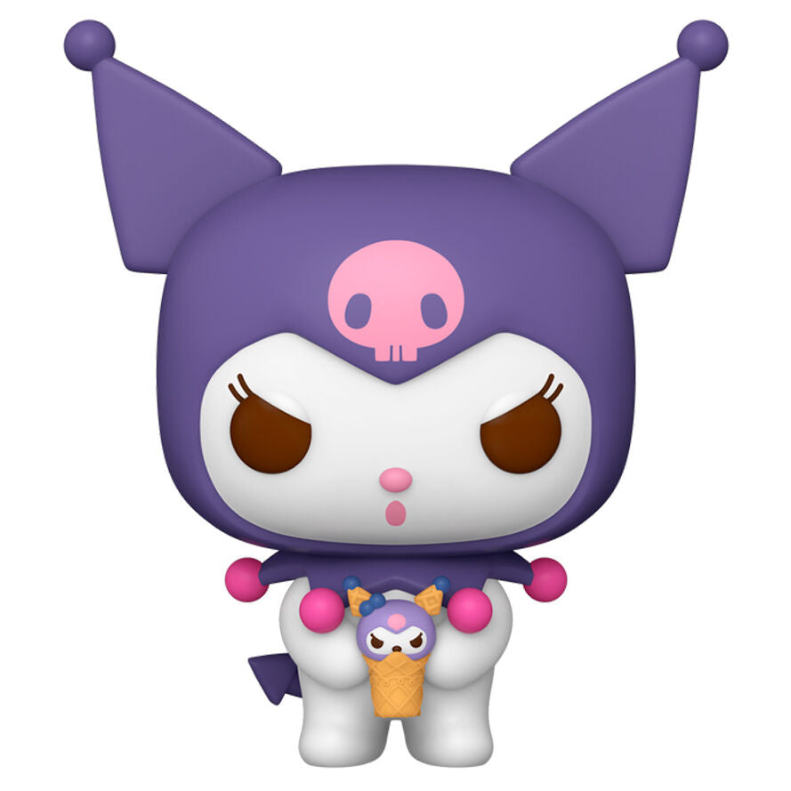 Figurine Funko POP Kuromi de Hello Kitty and Friends en vinyle, hauteur 9cm, présentée en boîte cadeau