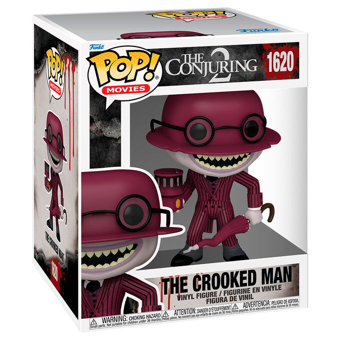 Figurine POP FUNKO The Crooked Man de Super El Conjuro 2 en gros plan avec détails précis et finition soignée.