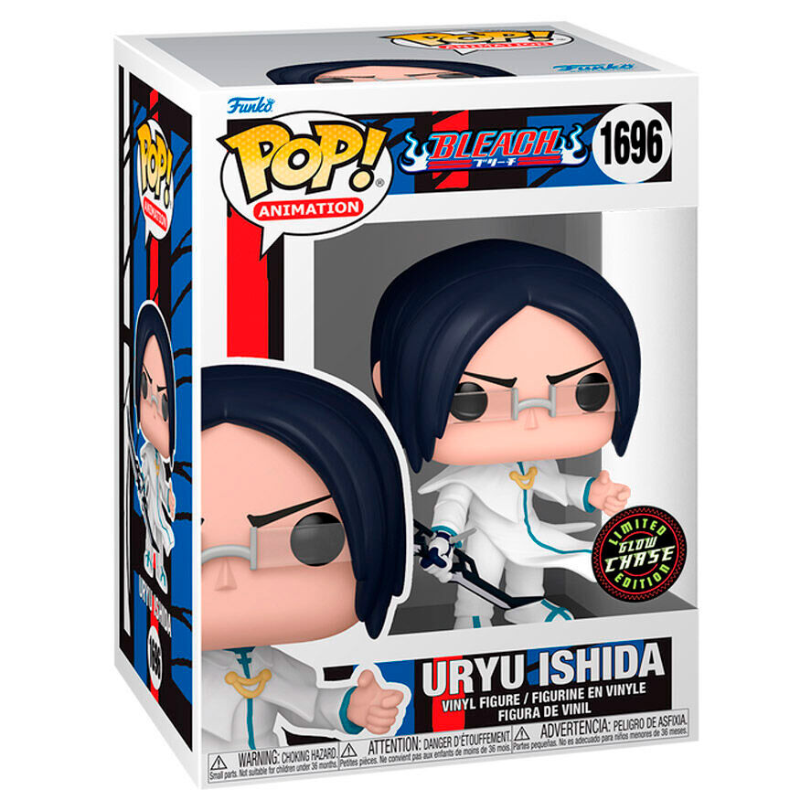 Figurine Funko POP Bleach Uryu Ishida Chase en vinyl de 9 cm dans sa boîte cadeau officielle
