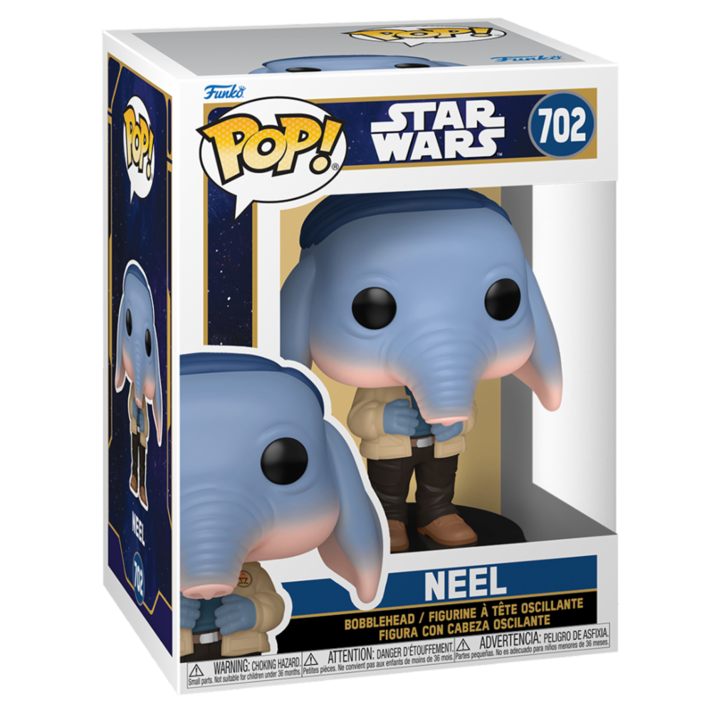 Figurine Funko POP Star Wars Skeleton Crew Neel en vinyle de 9 cm dans sa boîte cadeau officielle