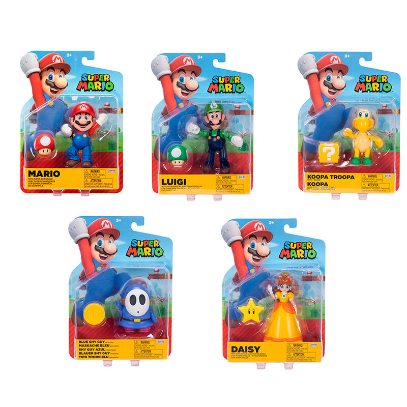 Figurine Super Mario Bros Wave 41 de 10cm en position dynamique vue de face