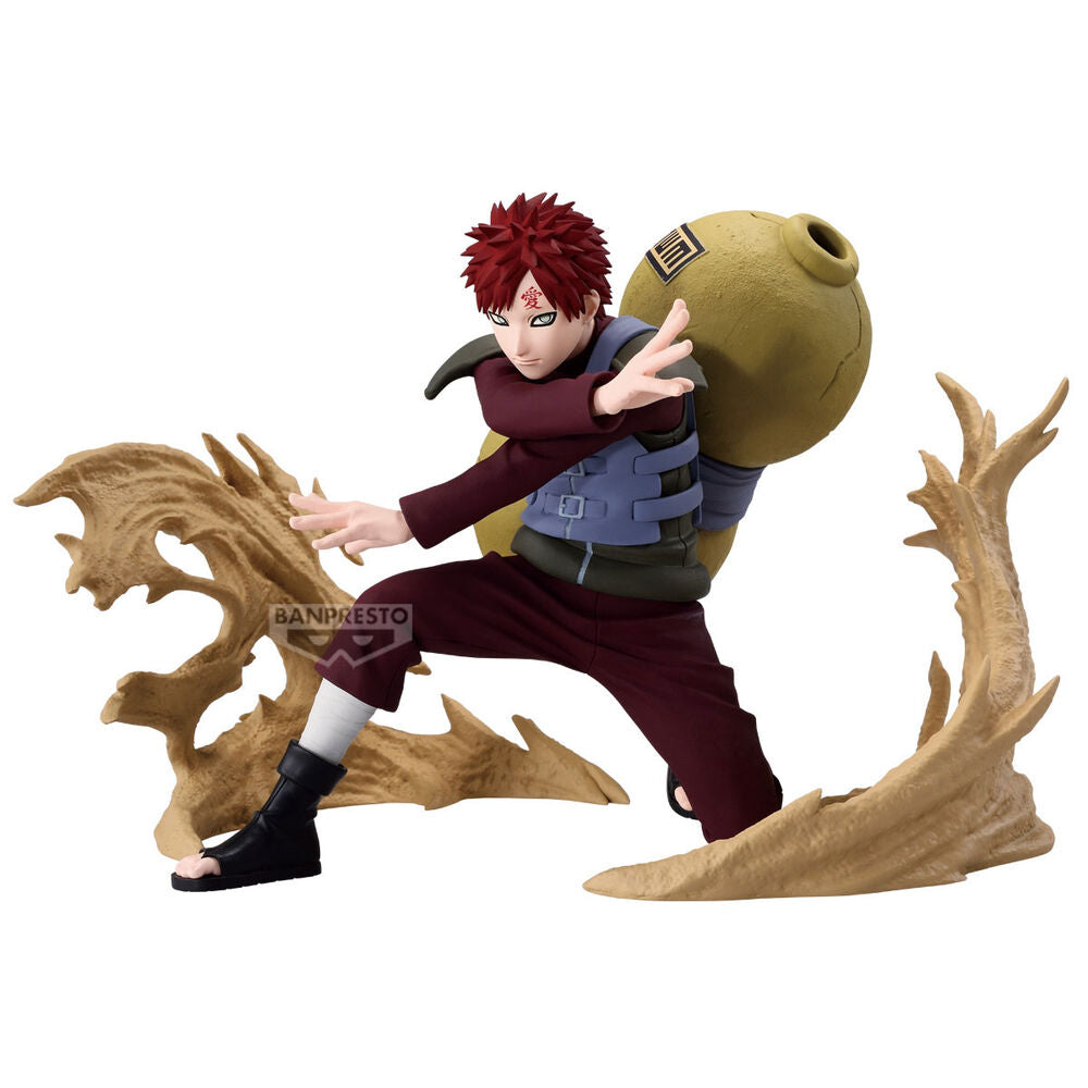 Figurine Gaara Naruto Shippuden Vibration Stars 12cm vue de face avec détails précis