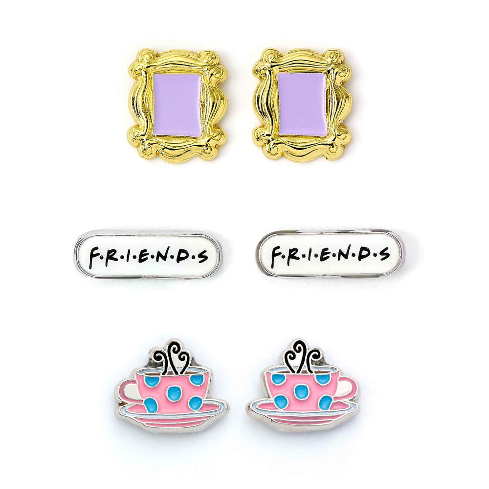 Boucles d'oreilles cadre de la porte de Monica Friends en argent, vue rapprochée
