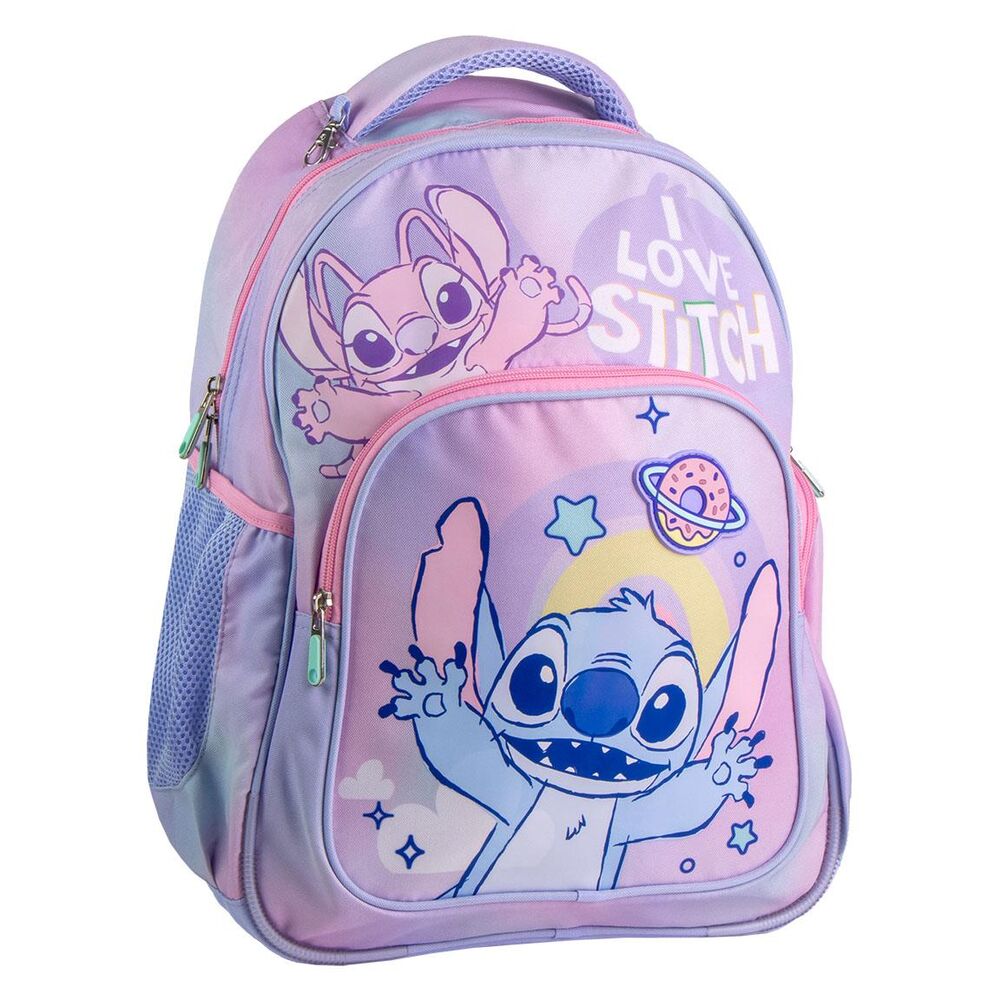 Sac à dos Disney Stitch 42cm de CERDÁ avec design coloré et bretelles ajustables