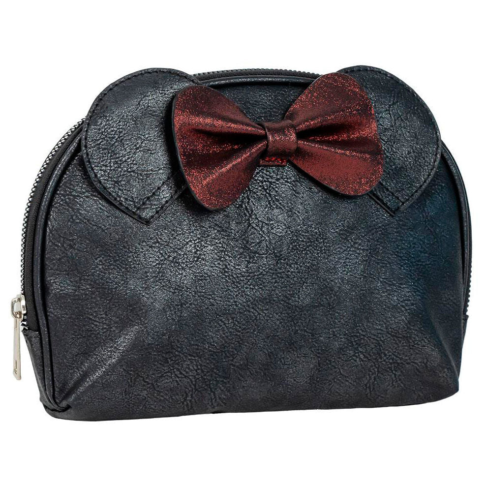 Trousse vanity Disney Minnie CERDÁ en cuir synthétique rouge avec motif Minnie Mouse sur fond blanc