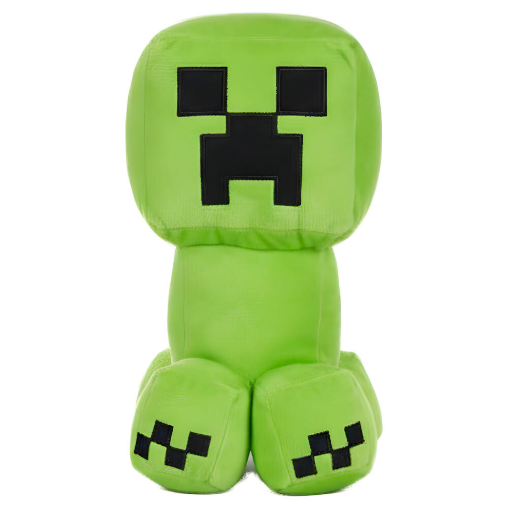 Peluche Minecraft Creeper de 30 cm, jouet officiel PLAY BY PLAY avec détails fidèles au personnage du jeu vidéo.