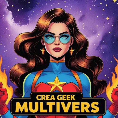 Logo CreaGeekMultivers, studio de créations originales spécialisé dans les produits geek et personnalisés
