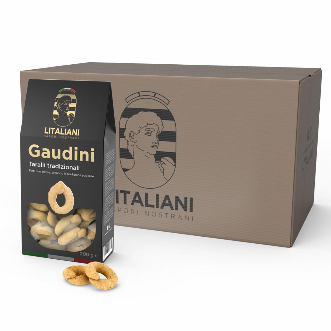Lot de 24 paquets de Taralli Classiques Gaudini Chogan