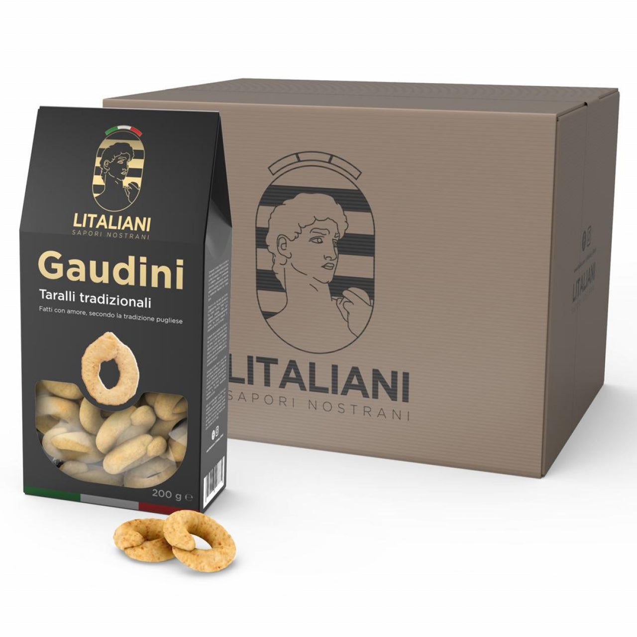 Lot de 12 paquets de Taralli Classiques Gaudini Chogan