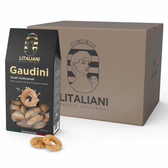 Lot de 12 paquets de taralli multicéréales Gaudini Chogan
