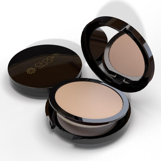 Poudre compacte Chogan Creamy Warm Shade dans son boîtier élégant