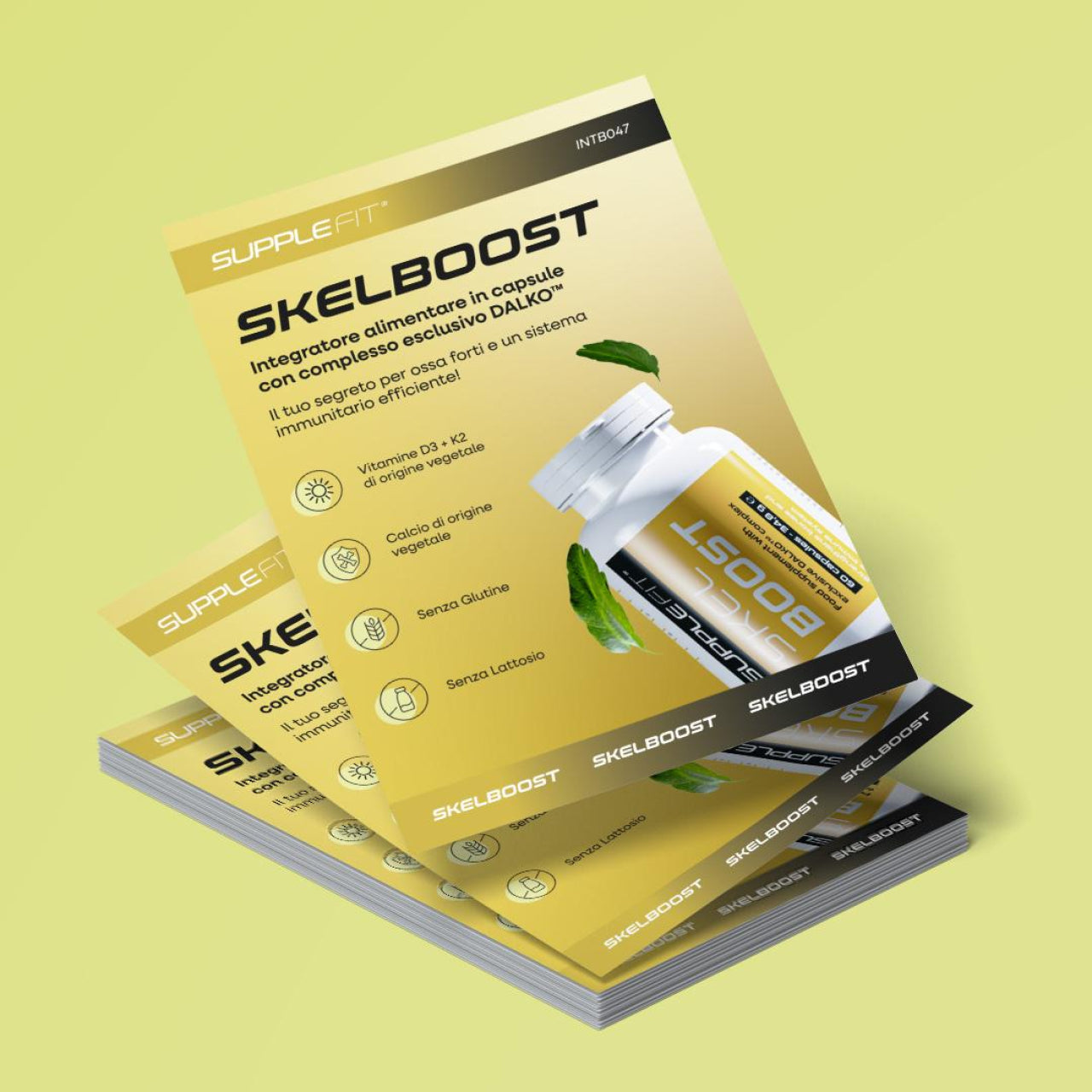 Flyer Chogan SuppleFit en italien, vue de face