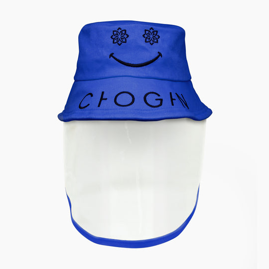 Bob à visière bleu Chogan pour enfant, vue de face