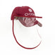 Casquette visière de protection Chogan bordeaux vue de face