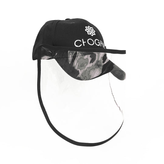 Casquette visière de protection noire Chogan, vue de face