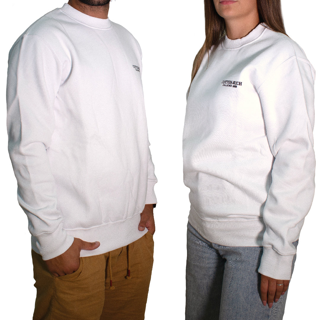 Poche kangourou du sweat à capuche Chogan Cotton-Rich blanc