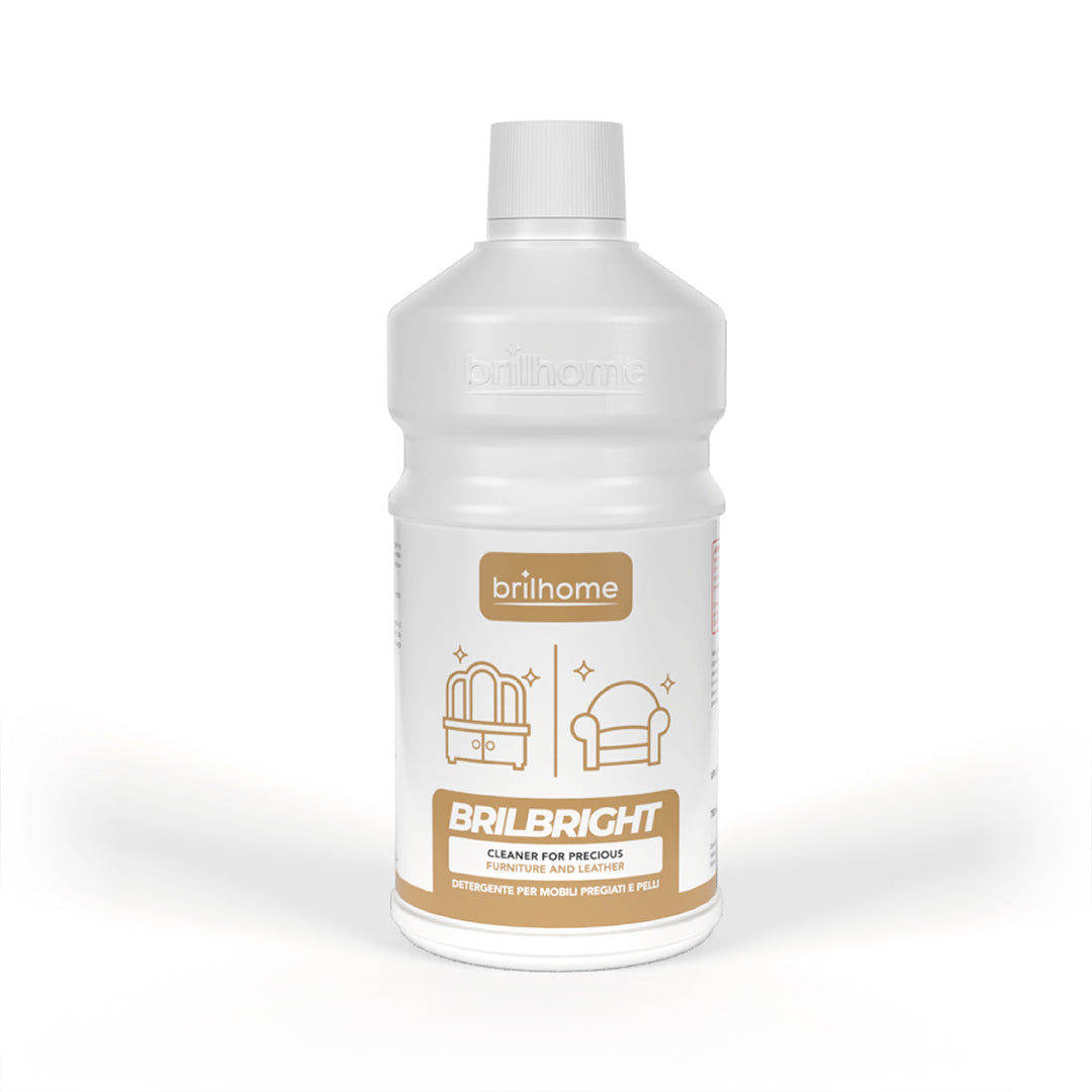 Vue latérale de la bouteille de nettoyant Brilglass Chogan