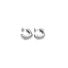 Boucles d'oreilles Squared Hoop Chogan en acier inoxydable - Vue de face