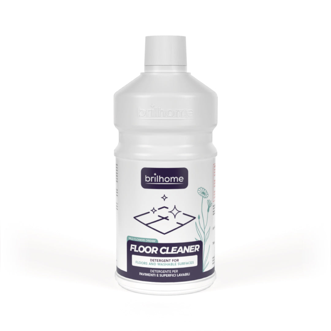 Gros plan sur l'étiquette du détergent Chogan Floor Cleaner