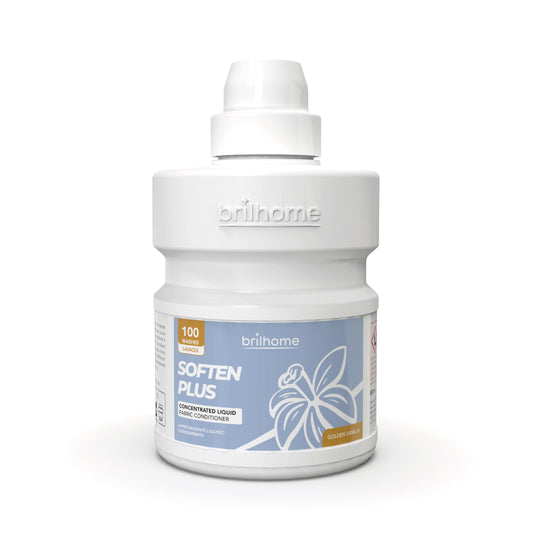 Flacon d'adoucissant concentré vegan Chogan Soften Plus Cœur de vanille et fleurs d'or