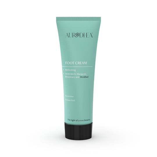 Crème pieds Chogan au Menthol, tube et packaging sur fond blanc