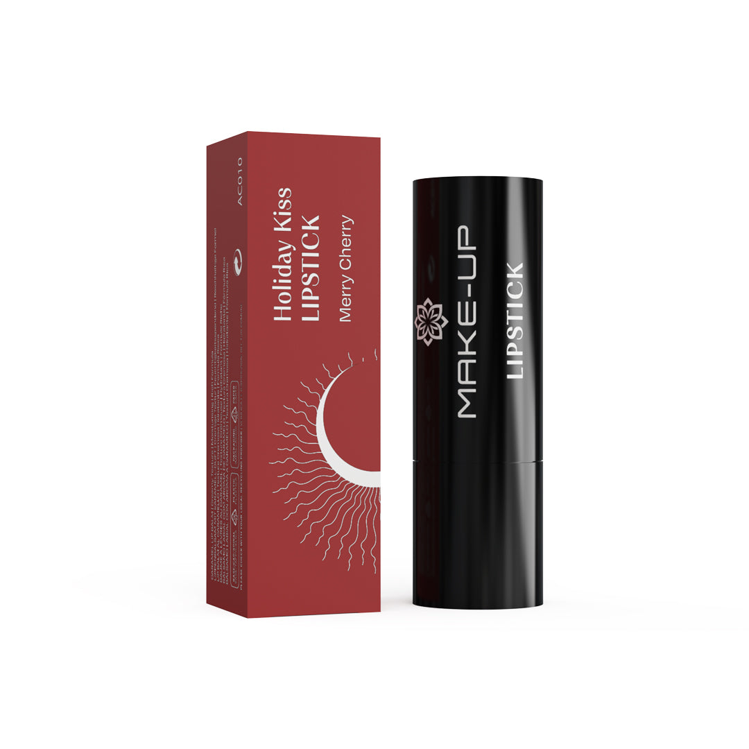 Gros plan sur la texture mate du Rouge à Lèvres Liquide Chogan RUBY sur les lèvres