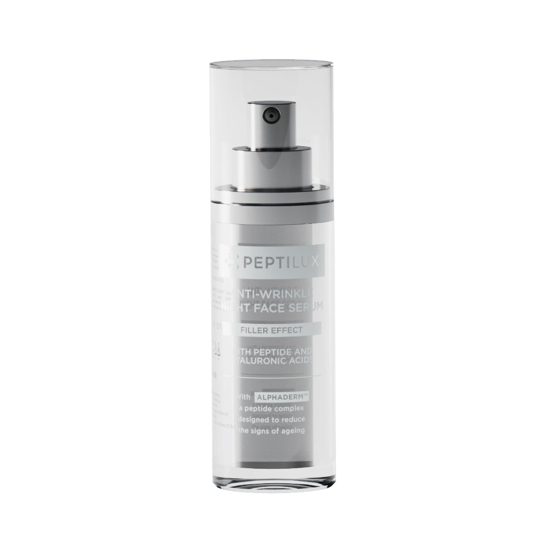 Flacon du Sérum de Nuit Peptilux Chogan Antirides Effet Filler avec ALPHADERM™