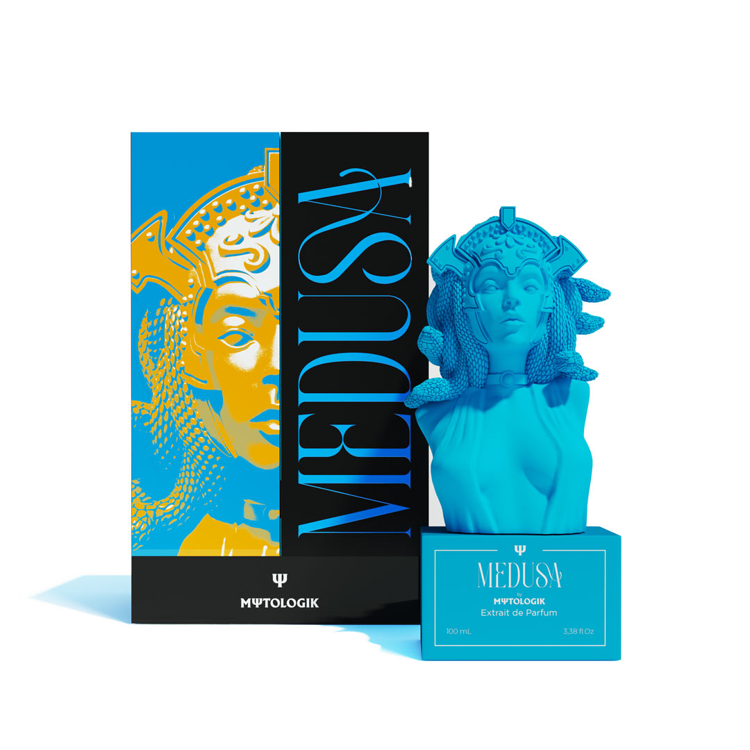 Parfum homme Chogan ZEUS sur fond élégant