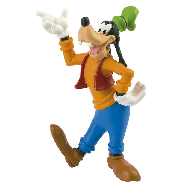 Figurine Disney Goofy de 9cm par BULLYLAND, vue de face avec détails colorés et finition soignée.