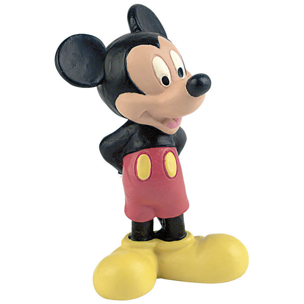 Figurine Disney Mickey Classic de 6 cm par BULLYLAND, vue de face avec détails précis et couleurs vives.