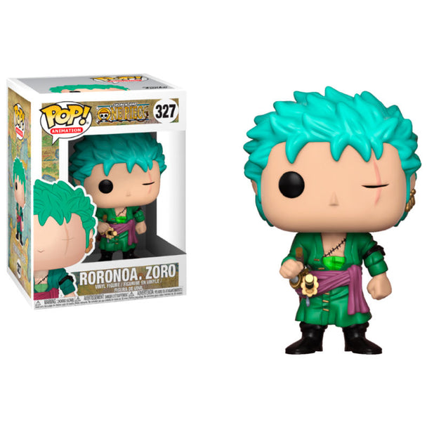 Figurine Funko POP Zoro de One Piece en vinyle de 9 cm dans sa boîte collector transparente