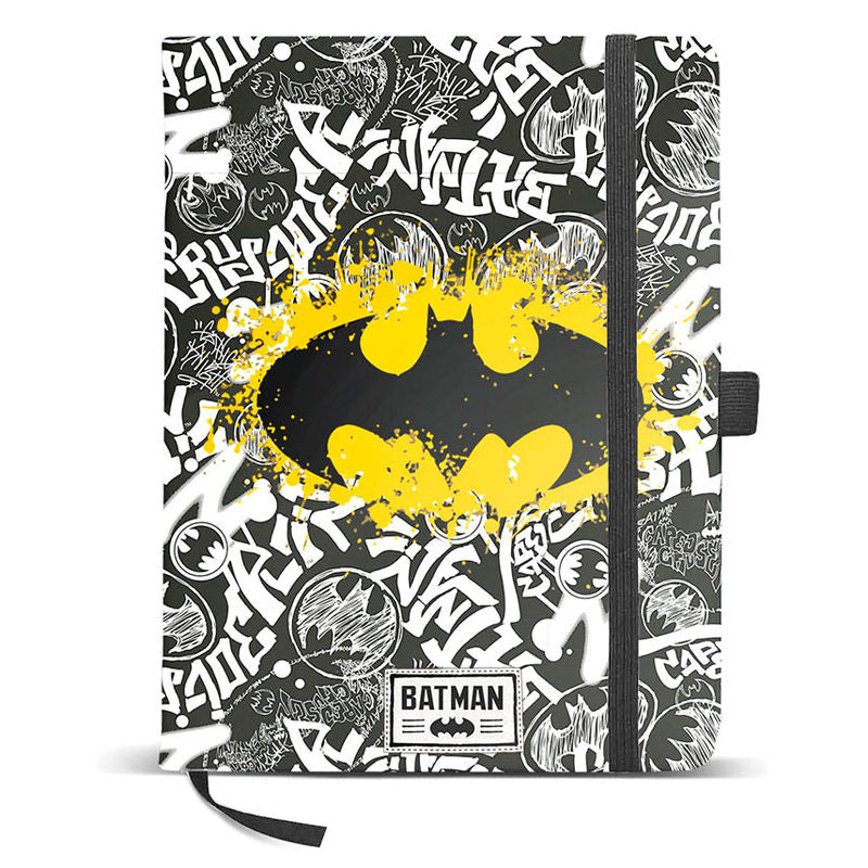 Carnet intime Batman DC Comics de KARACTERMANIA, format 21x13 cm avec couverture illustrée.