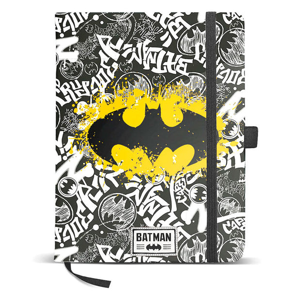 Carnet intime Batman DC Comics de KARACTERMANIA, format 21x13 cm avec couverture illustrée.