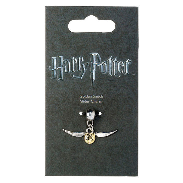 Charm Harry Potter Golden Snitch en alliage de zinc présenté sur fond blanc avec détails précis du design.