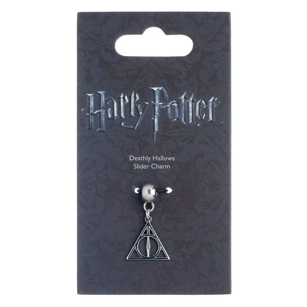 Charm Harry Potter Reliques de la Mort, vue rapprochée du symbole, détails fins et élégants, parfait pour les fans de la saga.