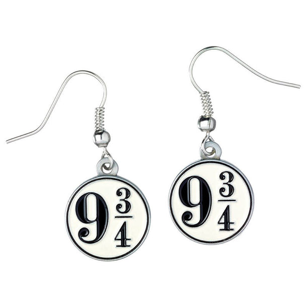 Packaging blister transparent de 11x6x1 cm contenant les boucles d'oreilles Harry Potter Platform 9 3/4 de THE CARAT SHOP.