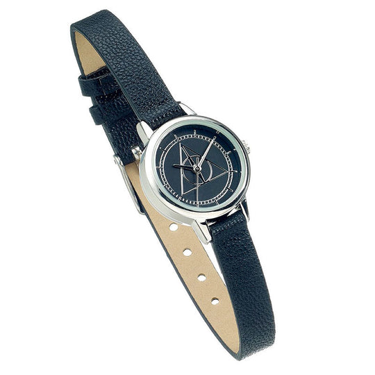 Vue latérale de la montre Harry Potter Reliques de la Mort mettant en valeur son épaisseur fine