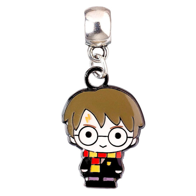 Charm slider Harry Potter en alliage de zinc présenté sur fond blanc, dimensions 11x6x1 cm, produit THE CARAT SHOP