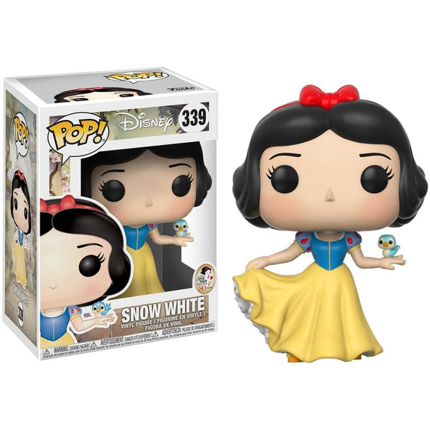 Vue rapprochée de la figurine Funko POP Blanche-Neige avec ses détails colorés et son design fidèle au personnage Disney